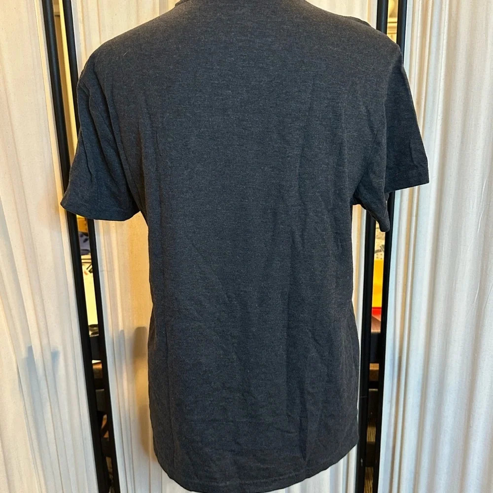 True Religion Black Short Sleeve Tee with Metallic Logo